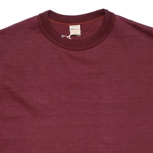 WarehouseCotton Tee - Bordeaux 2 WarehouseCotton Tee - Bordeaux - Image 2