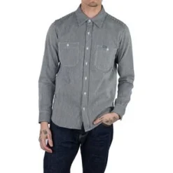 Iron Heart8oz Herringbone Hickory Stripe Work Shirt - Indigo -Norse Projects Sales 8oz Herringbone Hickory Stripe Work Shirt Indigo 20231013204453 2
