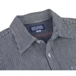 Iron Heart8oz Herringbone Hickory Stripe Work Shirt - Indigo -Norse Projects Sales 8oz Herringbone Hickory Stripe Work Shirt Indigo 20231013204455
