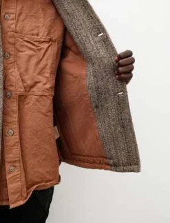 Tender916 Common Herdwick Wool Tweed Coat - Tan Wattle -Norse Projects Sales 916 Common Coat Herdwick Wool Tweed Tan Wattle 20231018231807 1