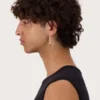 Justine ClenquetALI EARRINGS - PALLADIUM