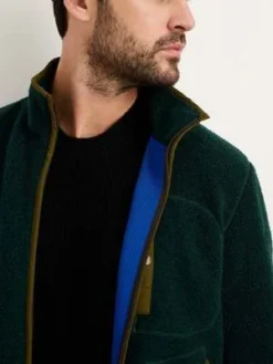 Alex MillItalian Wool Alta Sherpa Jacket - Dark Green -Norse Projects Sales Alta Sherpa Jacket in Italian Wool Dark Green 20231005160054 1