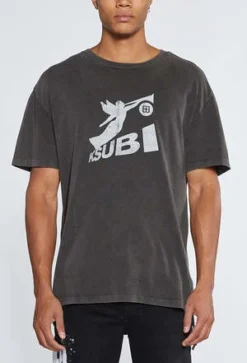 KsubiAngels Biggie SS Tee - Faded Black