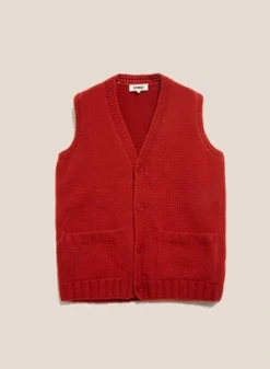YMCAppalachian Waistcoat - Red -Norse Projects Sales Appalachian Waistcoat Red 20230807162524 1