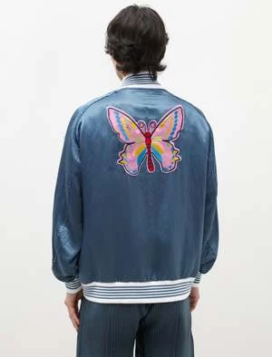 NeedlesAward Jacket - Sateen Blue 2 NeedlesAward Jacket - Sateen Blue - Image 2