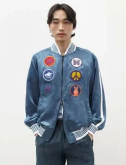 NeedlesAward Jacket - Sateen Blue 9 NeedlesAward Jacket - Sateen Blue -Norse Projects Sales Award Jacket Sateen Blue 20230509205356 3