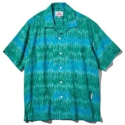 BattenwearFive Pocket Island Shirt - Green Ikat