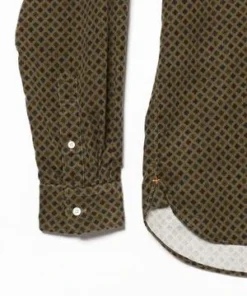 Beams PlusCorduroy Comon Print Button Down Shirt - Brown -Norse Projects Sales BEAMS PLUS Corduroy Comon Print Button Down Shirt 20231016213132 2