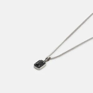 SERGE DENIMESBLACK BLUSH NECKLACE - Silver 2 SERGE DENIMESBLACK BLUSH NECKLACE - Silver - Image 2