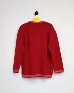 BODEWool Knit Shaker Stitch Cardigan - Red -Norse Projects Sales BODE Wool Knit Shaker Stitch Cardigan Red 20231021021935