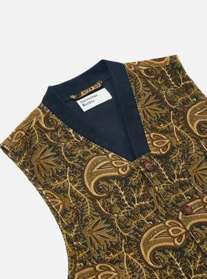 Universal WorksBrixton Waistcoat - Paisley Cord 4 Universal WorksBrixton Waistcoat - Paisley Cord - Image 4