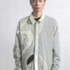 AttemptBanxian Multi-Patch Nylon Shirt - Cream/Green