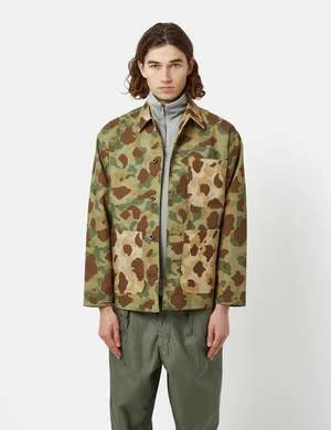 Beams PlusMona Lisa Chore Jacket - Panel Green 3 Beams PlusMona Lisa Chore Jacket - Panel Green - Image 3