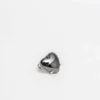 DEPARTMENTSingle Heart Earring - Black/Silver