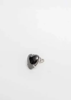 DEPARTMENTSingle Heart Earring - Black/Silver -Norse Projects Sales Black Heart Earring Single 20221219182326