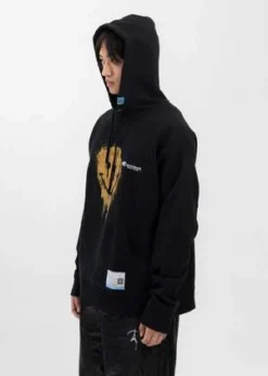 Mihara YasuhiroSmily Face Printed Hoodie - Black -Norse Projects Sales Black Smily Face Printed Hoodie 20230902135337 1