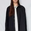 AssemblySuiting Loose Snap Shirt - Black