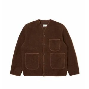 Universal WorksStudio Wool Mix Blanket Cardigan - Brown 1 Universal WorksStudio Wool Mix Blanket Cardigan - Brown