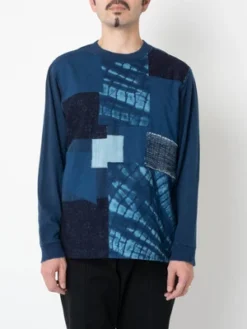 Blue Blue JapanUnisex Knitted Shirt - Indigo Patchwork -Norse Projects Sales Blue Blue Japan Unisex Knitted Shirt Indigo Patchwork 20231028230009 1
