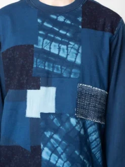 Blue Blue JapanUnisex Knitted Shirt - Indigo Patchwork -Norse Projects Sales Blue Blue Japan Unisex Knitted Shirt Indigo Patchwork 20231028230016