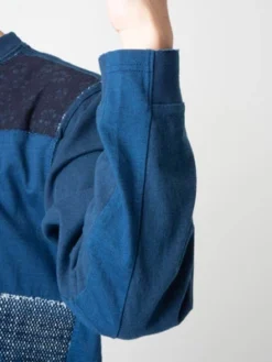 Blue Blue JapanUnisex Knitted Shirt - Indigo Patchwork -Norse Projects Sales Blue Blue Japan Unisex Knitted Shirt Indigo Patchwork 20231028230020 1
