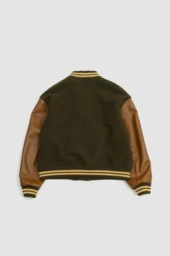 PRESIDENTSWool/Leather Varsity Bomber - Military/Cognac -Norse Projects Sales Bomber Varsity Wool Leather Military Cognac 20230929164626 2