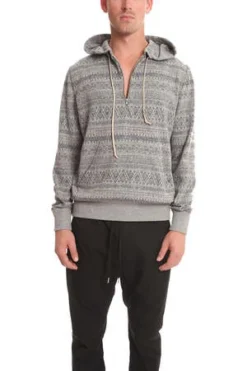 Blue&CreamBrady 1/4 Zip Hoodie - Blue