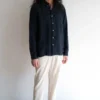 La PazBranco Linen Shirt - Dark Navy