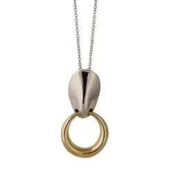 QuarryBrunin Necklace - White Bronze/Brass -Norse Projects Sales Brunin Necklace White Bronze Pendant w Brass Loop 20230210213315 1