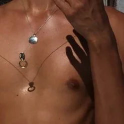 QuarryBrunin Necklace - White Bronze/Brass -Norse Projects Sales Brunin Necklace White Bronze Pendant w Brass Loop 20230210213316 1