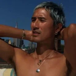 QuarryBrunin Necklace - White Bronze/Brass -Norse Projects Sales Brunin Necklace White Bronze Pendant w Brass Loop 20230210213316