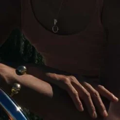 QuarryBrunin Necklace - White Bronze/Brass -Norse Projects Sales Brunin Necklace White Bronze Pendant w Brass Loop 20230210213317