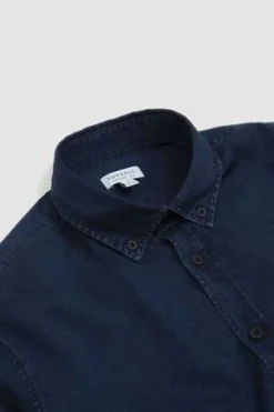 SunspelButton Down Indigo Twill Shirt - Indigo -Norse Projects Sales Button Down Indigo Twill Shirt Indigo 20230901130728 2