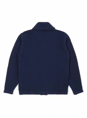 Universal WorksColvin Eco Wool Jacket - Navy 2 Universal WorksColvin Eco Wool Jacket - Navy - Image 2