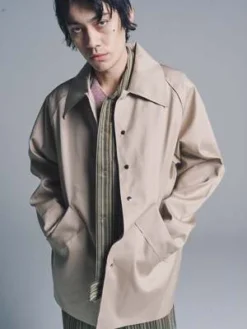 Camiel FortgensMackintosh Coach Jacket - Sand