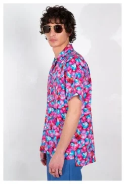 Graphia New YorkCamp Collar Print Short Sleeve Shirt - Red Floral Dream -Norse Projects Sales Camp Collar Red Floral Dream Print Short Sleeve Shirt 20210405005306 3