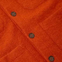 Universal WorksWool Fleece Cardigan - Orange -Norse Projects Sales Cardigan Wool Fleece 20231010222347 1