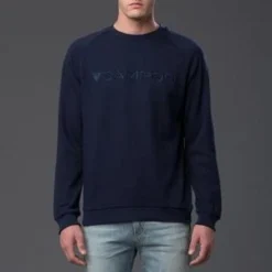 Carlos CamposCAMPOS" Navy Logo Sweatshirt