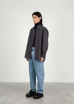 AMOMENTOOversized Minimal Shirt - Charcoal -Norse Projects Sales Charcoal Oversized Minimal Shirt 20231017144633 1