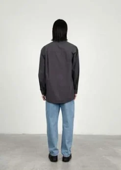 AMOMENTOOversized Minimal Shirt - Charcoal -Norse Projects Sales Charcoal Oversized Minimal Shirt 20231017144633 2