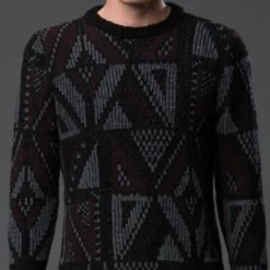 DeveauxChenille Jacquard Crewneck Sweater -Norse Projects Sales Chenille Jacquard Crewneck Sweater 20180413204522 2