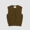 Margaret HowellChunky Ribbed Virgin Wool Slipover - Khaki