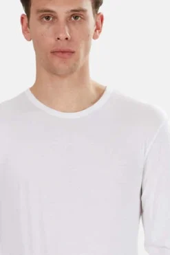 Cotton CitizenClassic Crew Long Sleeve Shirt - White -Norse Projects Sales Classic Crew Long Sleeve Shirt White 20220811052316 2