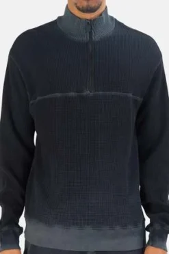 Cotton CitizenCooper Thermal Half Zip - Vintage Black -Norse Projects Sales Cooper Thermal Half Zip Vintage Black 20220811054432 1