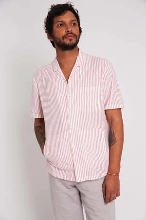 +351+351 Shirt - Coral Stripe 5 +351+351 Shirt - Coral Stripe - Image 5
