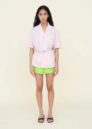 +351+351 Shirt - Coral Stripe 2 +351+351 Shirt - Coral Stripe - Image 2