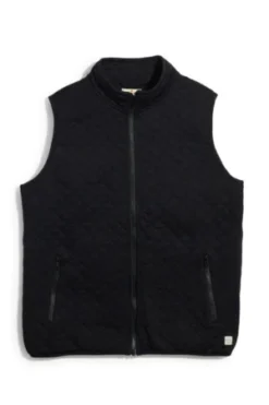 Marine LayerCorbet Full Zip Vest - Black Heather