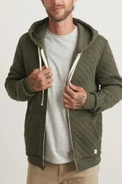 Marine LayerCorbet Quilted Full Zip Hoodie