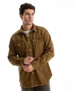 RRLCorduroy Buffalo Workshirt - Tan -Norse Projects Sales Corduroy Buffalo Workshirt 20231005120132 1
