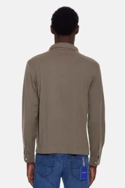 BoglioliCotton Cashmere Long Sleeve Polo - Army Green -Norse Projects Sales Cotton Cashmere Long Sleeve Polo Army Green 20231028200824 1